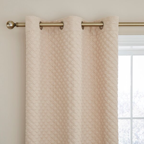 Padded Corduroy Eyelet Curtain