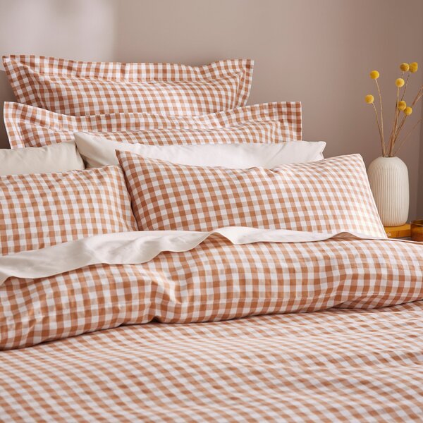 Portloe Woven Gingham Duvet Cover & Pillowcase Set