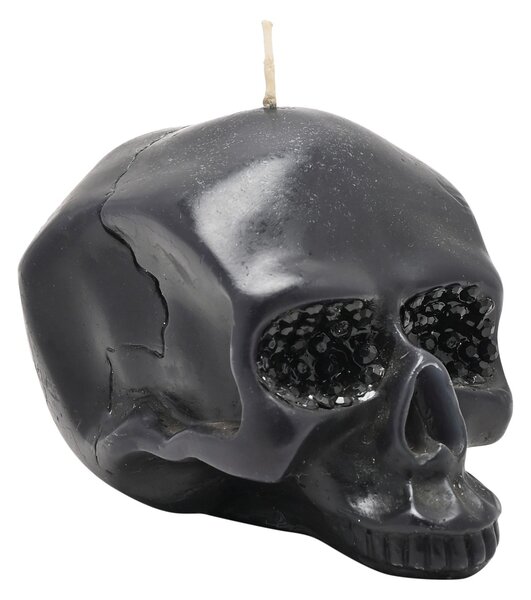 Black Skull Candle