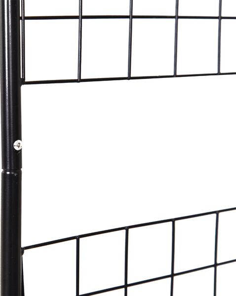 Outsunny Steel Frame Backyard Metal Pergola for Plants & Trellis Garden Arch Black Aosom UK