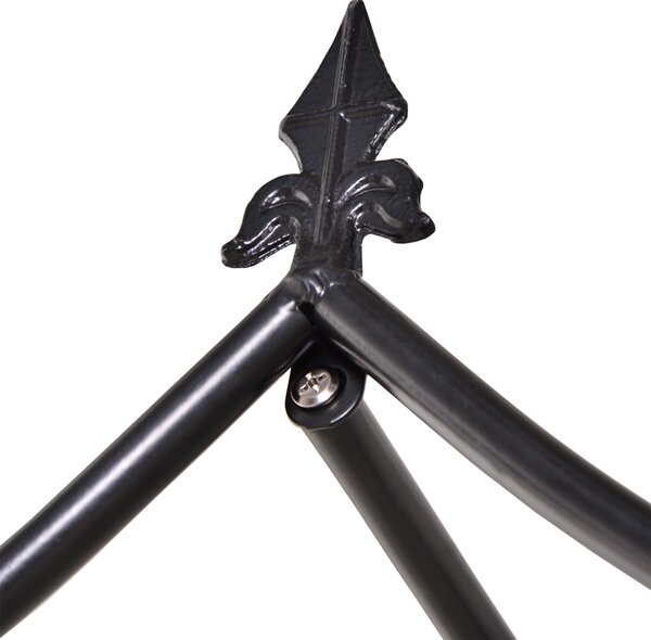 Outsunny Steel Frame Backyard Metal Pergola for Plants & Trellis Garden Arch Black Aosom UK