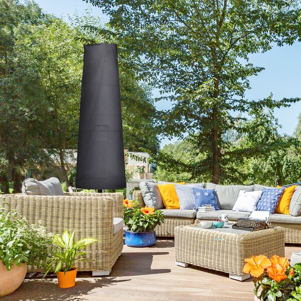 Outsunny Garden Parasol Cover Waterproof Outdoor Cantilever Banana Umbrella Protector 300D Oxford Fabric 200 x 50/80 cm Aosom UK