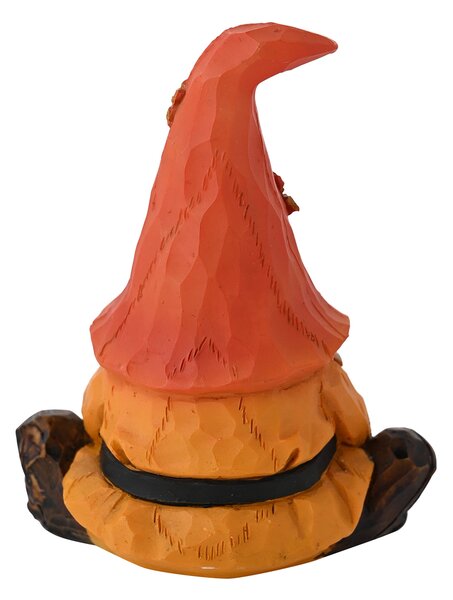 Autumn Gnome Sat on Pumpkin Ornament