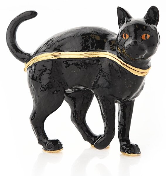 Black Cat Trinket Box