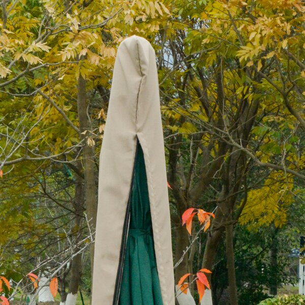 Outsunny Cantilever Umbrella Cover Outdoor Parasol Protector Weatherproof Garden Patio with Rod, Zipper Aosom UK