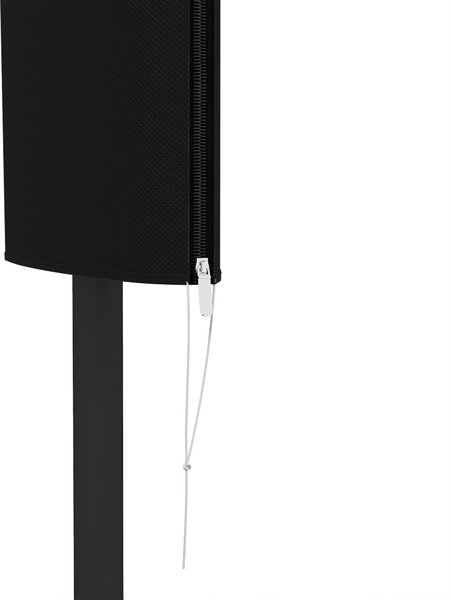 Outsunny Garden Parasol Cover, Outdoor Patio Umbrella Protector Weatherproof Garden Patio with Rod, Zipper for 2-4m Parasol, Φ60 x 160cm, Black