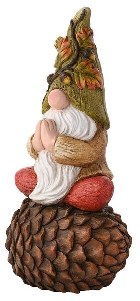 Autumn Gnome Sat on Pinecone Indoor Outdoor Ornament