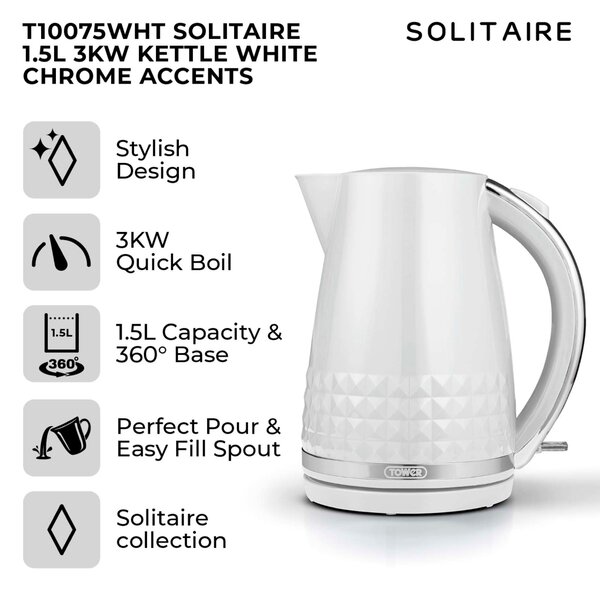 TOWER Solitaire 1.5L Kettle