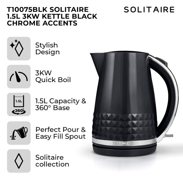 TOWER Solitaire 1.5L Kettle