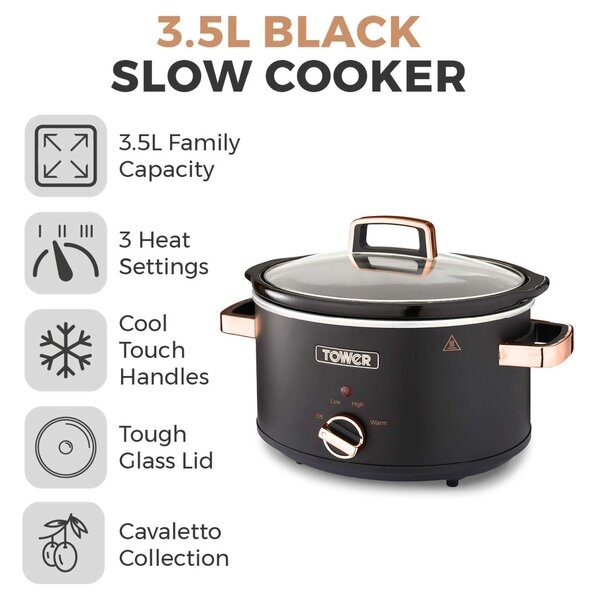 TOWER Cavaletto 3.5L Slow Cooker