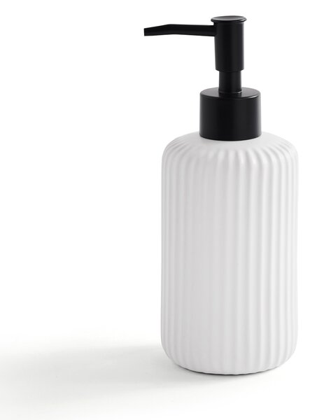 Ceramic Ribbed Soap Dispenser