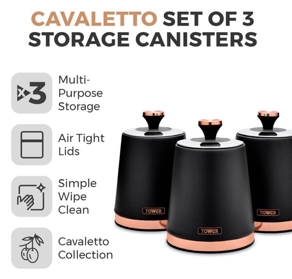 Tower Cavaletto Set of 3 Canisters