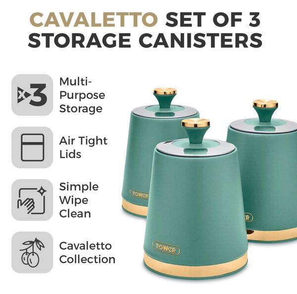 Tower Cavaletto Set of 3 Canisters