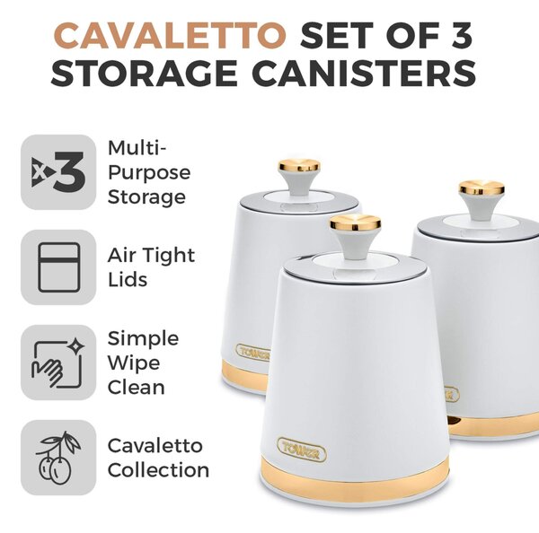 Tower Cavaletto Set of 3 Canisters