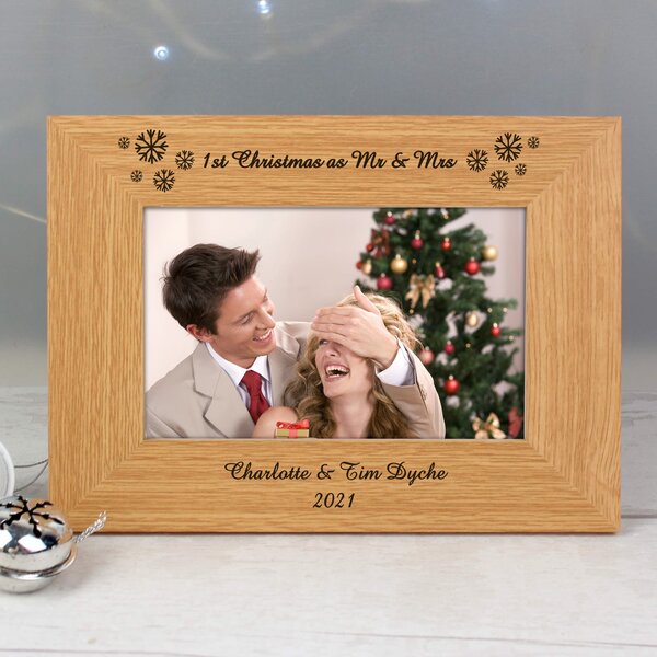 Personalised Snowflake Photo Frame