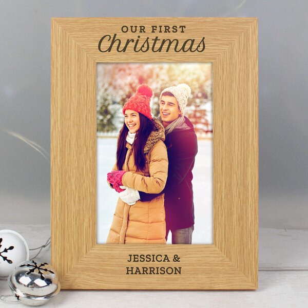 Personalised Our First Christmas Photo Frame