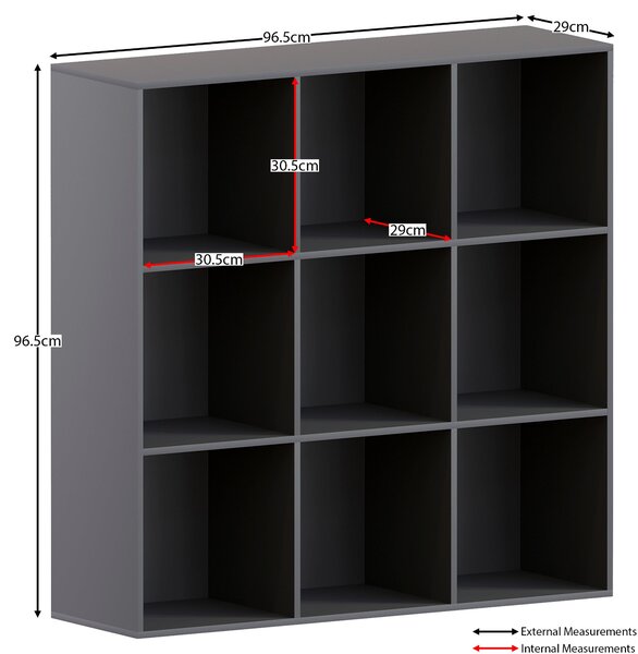 Vida Designs Durham 3x3 Cube Storage Unit