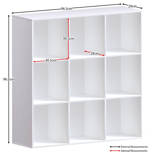 Vida Designs Durham 3x3 Cube Storage Unit