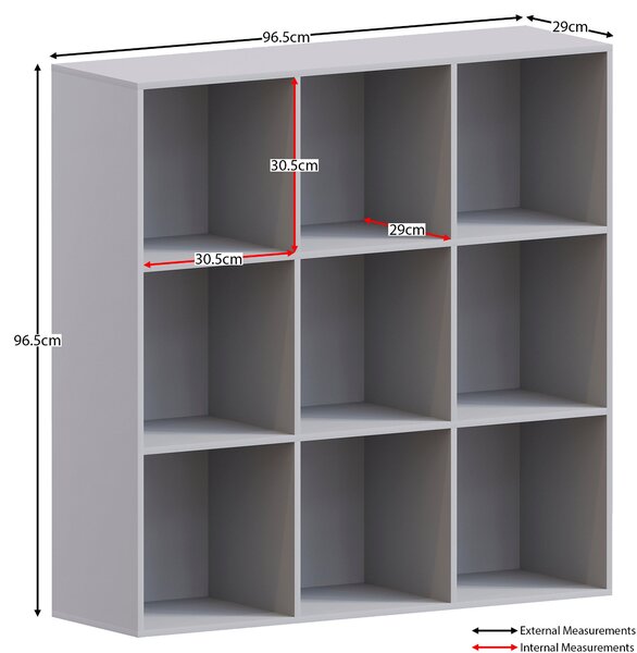 Vida Designs Durham 3x3 Cube Storage Unit