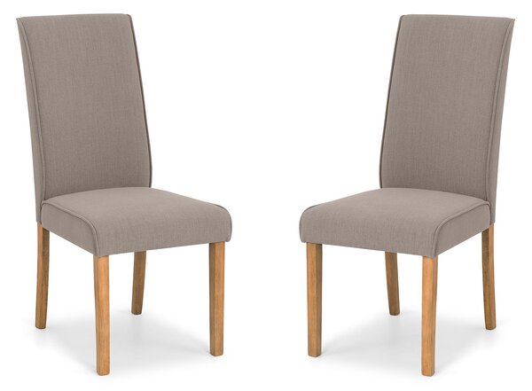 Seville Set Of 2 Dining Chairs, Oak