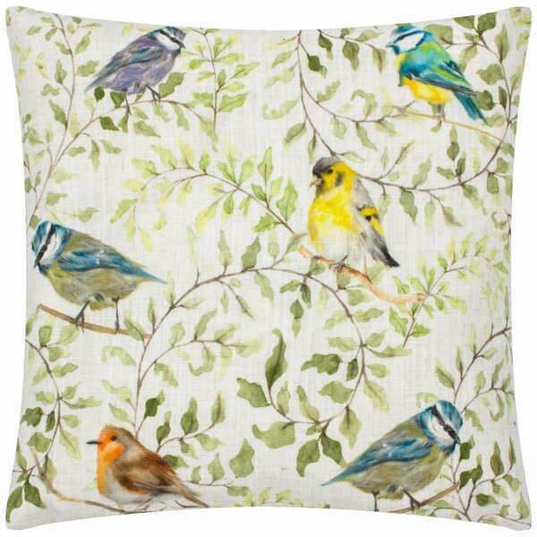 Evans Lichfield Shugborough Birds Square Cushion