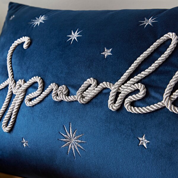 Catherine Lansfield Sparkle Rectangle Cushion