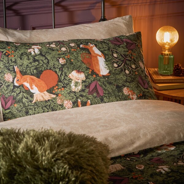 Furn Pineberry Forest Reversible Duvet Cover and Pillowcase Set