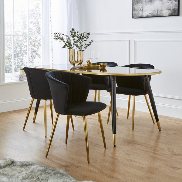 Kendall Dining Chair, Velvet