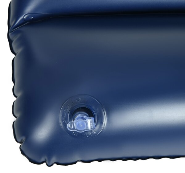 Outsunny Inflatable Slumber: Queen-Size Air Bed with Built-In Pump, Comfy Sleeping Solution, Azure Blue Aosom UK