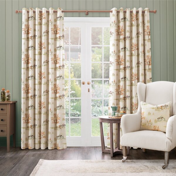 Riding Pursuits Eyelet Curtains