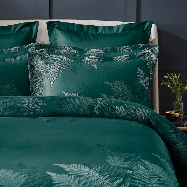 Dorma Emerald Winter Fern Duvet & Pillowcase Set