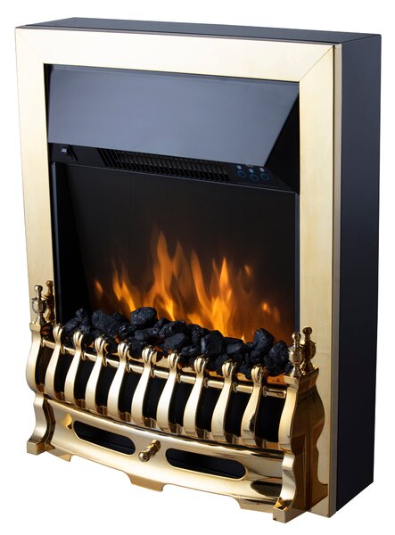 Warmlite 2KW Electric Fire Brass