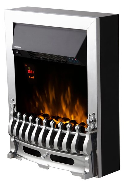 Warmlite 2KW Electric Fire Stainless Steel