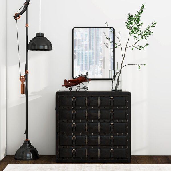 HOMCOM Rectangular Wall Mirror with HD Glass - Black