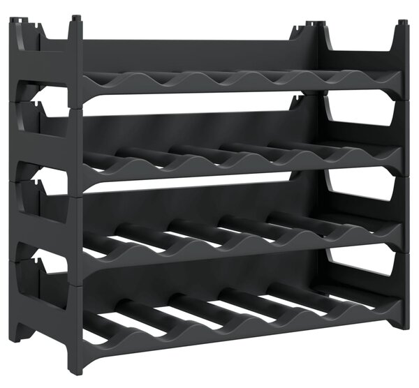 Wine Rack for 24 Bottles PP Stackable