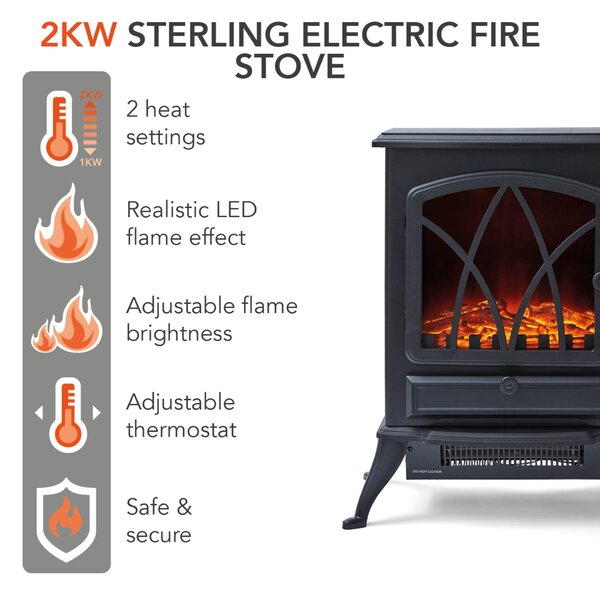 Stirling 2KW Stove Fireplace