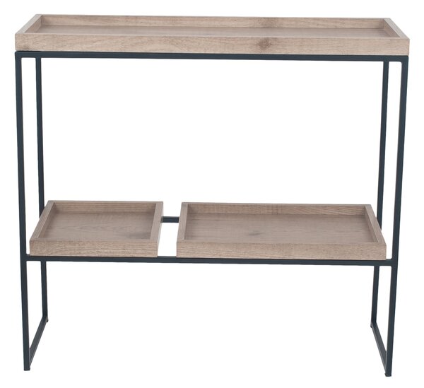 Pacific Gallery Lam Console Table, Light Wood Effect