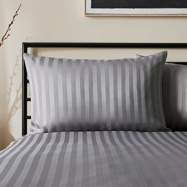 Super Soft Microfibre Stripe Duvet Cover and Pillowcase Set