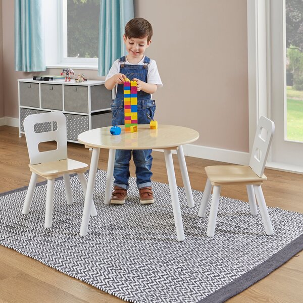 Liberty House Kids Round Table And Two Chairs Set