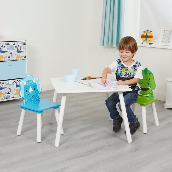 Liberty House Kids Dinosaur Table And Two Chair Set