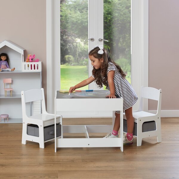 Liberty House Table And Two Chairs Set With Two Storage Boxes