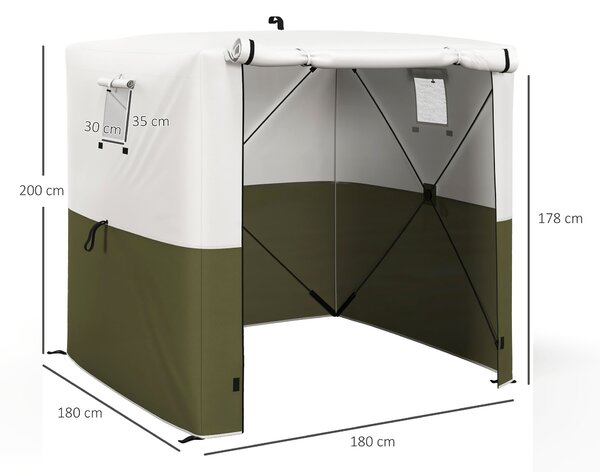 Outsunny 2 x 2m Pop-Up Gazebo, with Accessories - Green