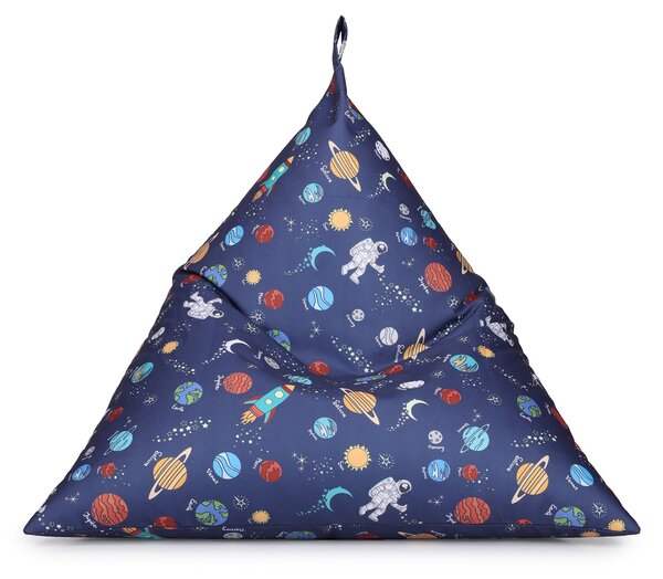 Kaikoo Kids Space Print Triangle Beanbag