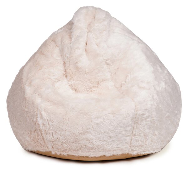 Kaikoo XL Faux Fur Round Drum Beanbag