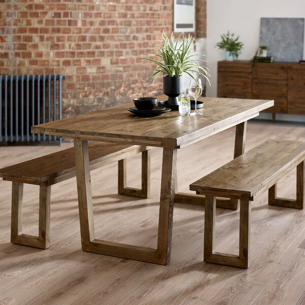 Woburn 4 Seater Dining Table, Pine Brown