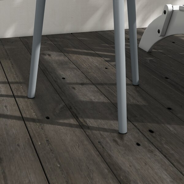 Outsunny Round Garden Coffee Table, Outdoor Side Table with Rounded Steel Edge, Ø40 x 50H cm, Grey
