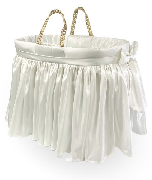 Clair de Lune Windsor Traditional Palm Moses Basket With Stand