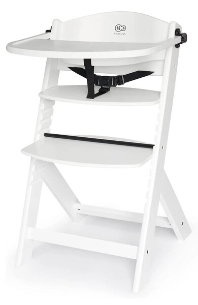 Kinderkraft Enock Wooden Highchair - White