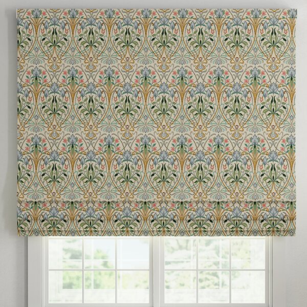 ANTE DECOR Alexandra Woven Jacquard Made To Measure Roman Blind Blue