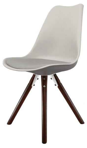 Fusion Living Soho Plastic Dining Chair with Pyramid Legs